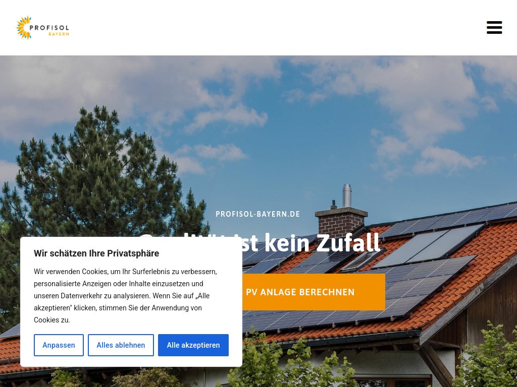 Website von ProfiSol GmbH in Oberhaching