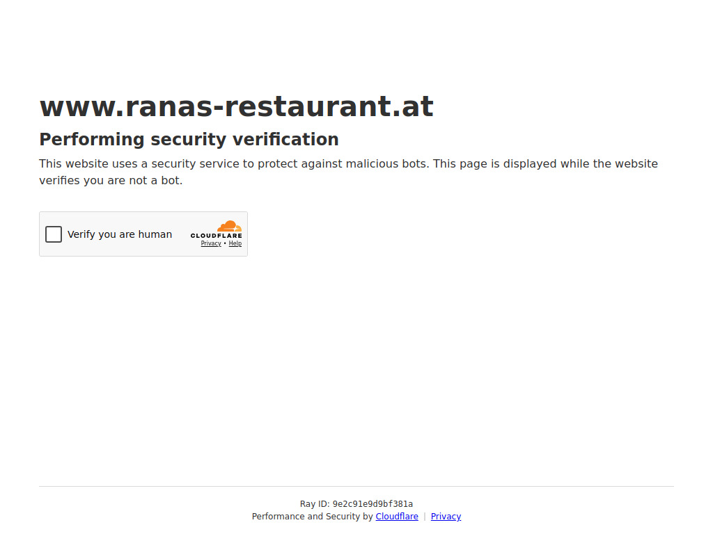 Website von Ranas GmbH in Pörtschach
