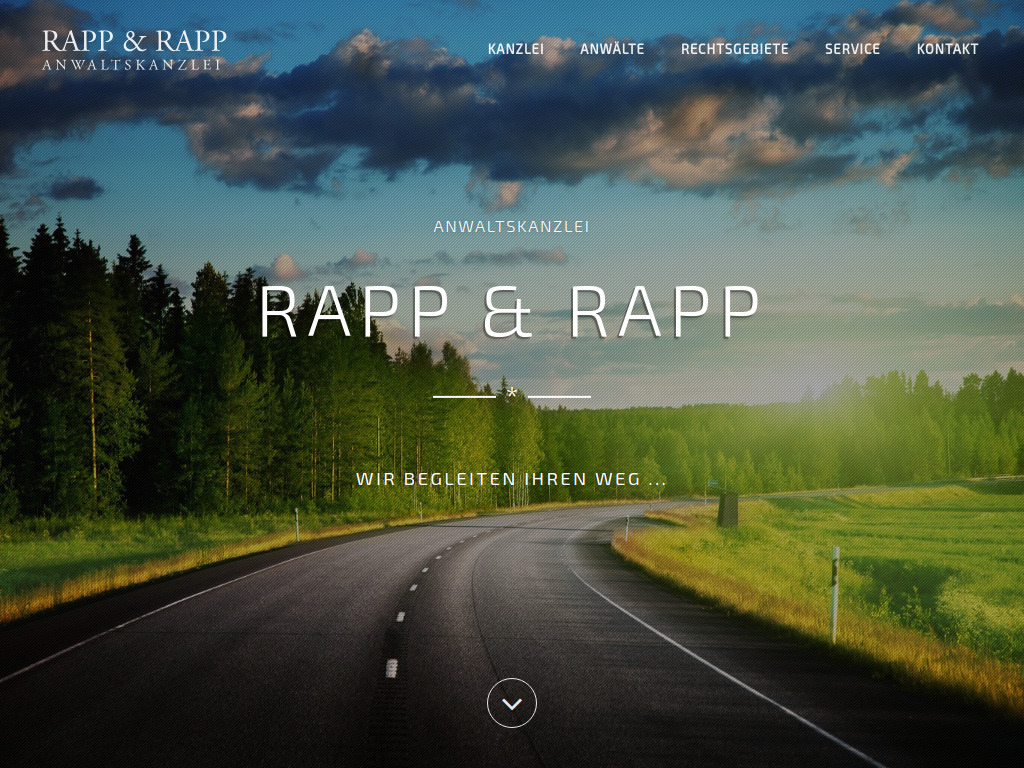 Website von Rapp & Rapp – Anwaltskanzlei in Bietigheim-Bissingen
