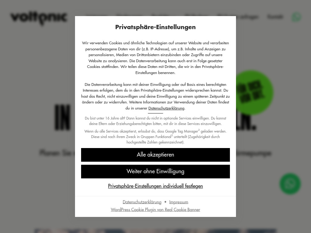 Website von voltonic Solarsysteme GmbH in Lüdenscheid