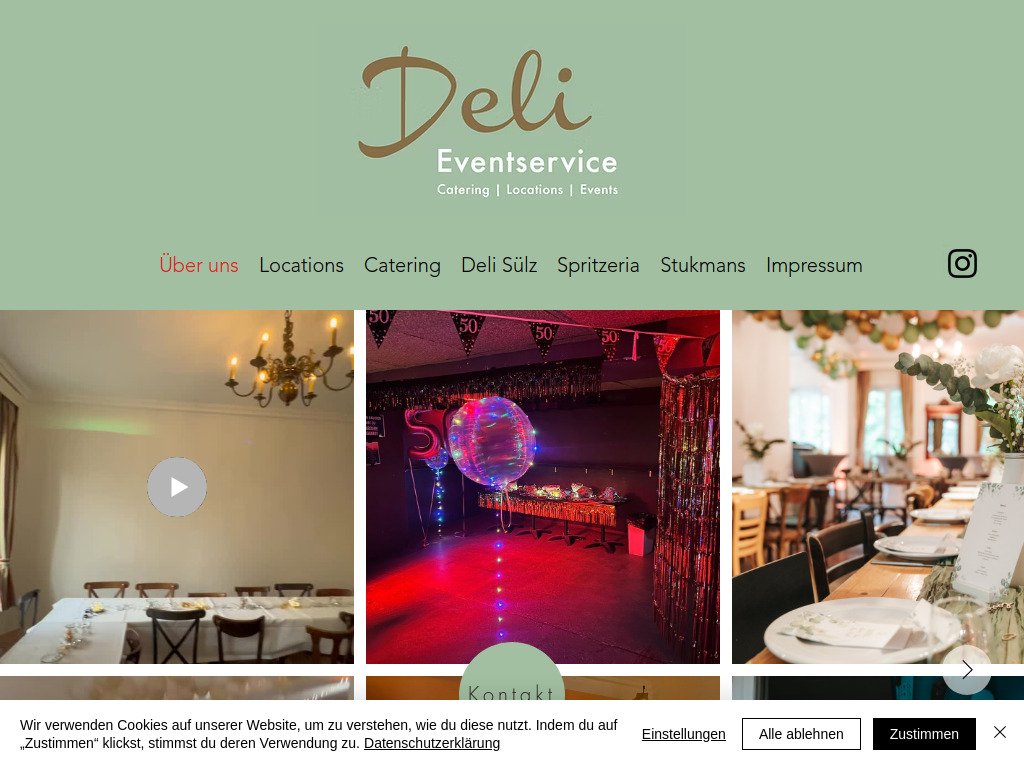 Website von Deli Eventservice KG in Köln
