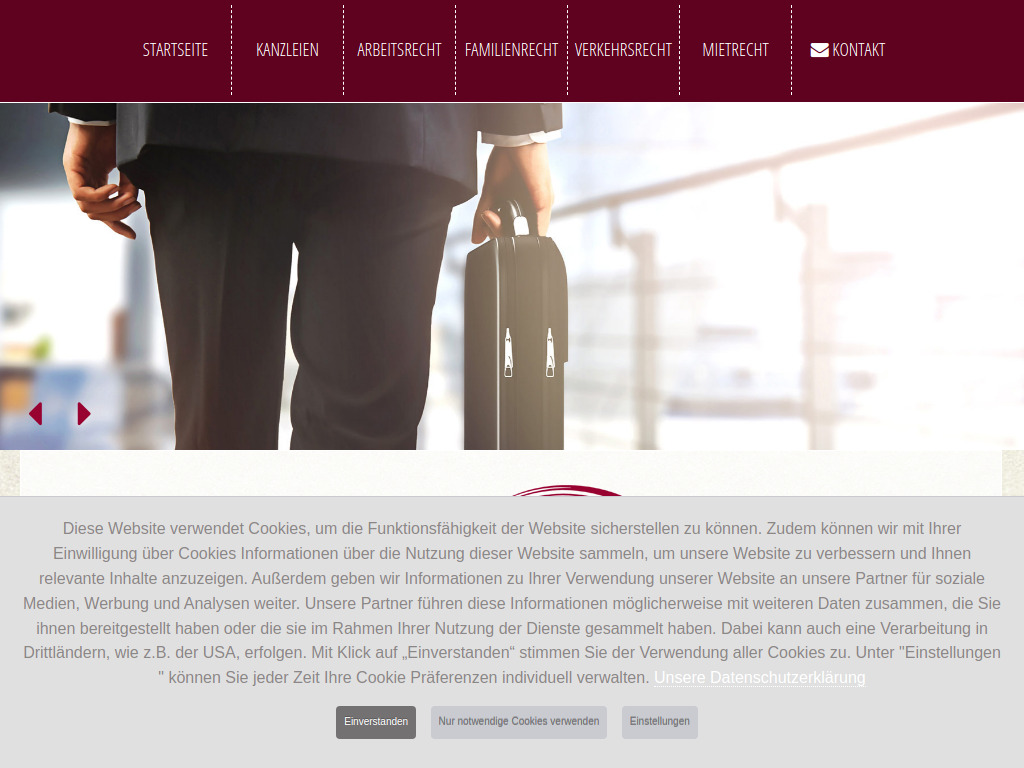 Website von Karl-Heinz Heukamp Rechtsanwalt in Adendorf