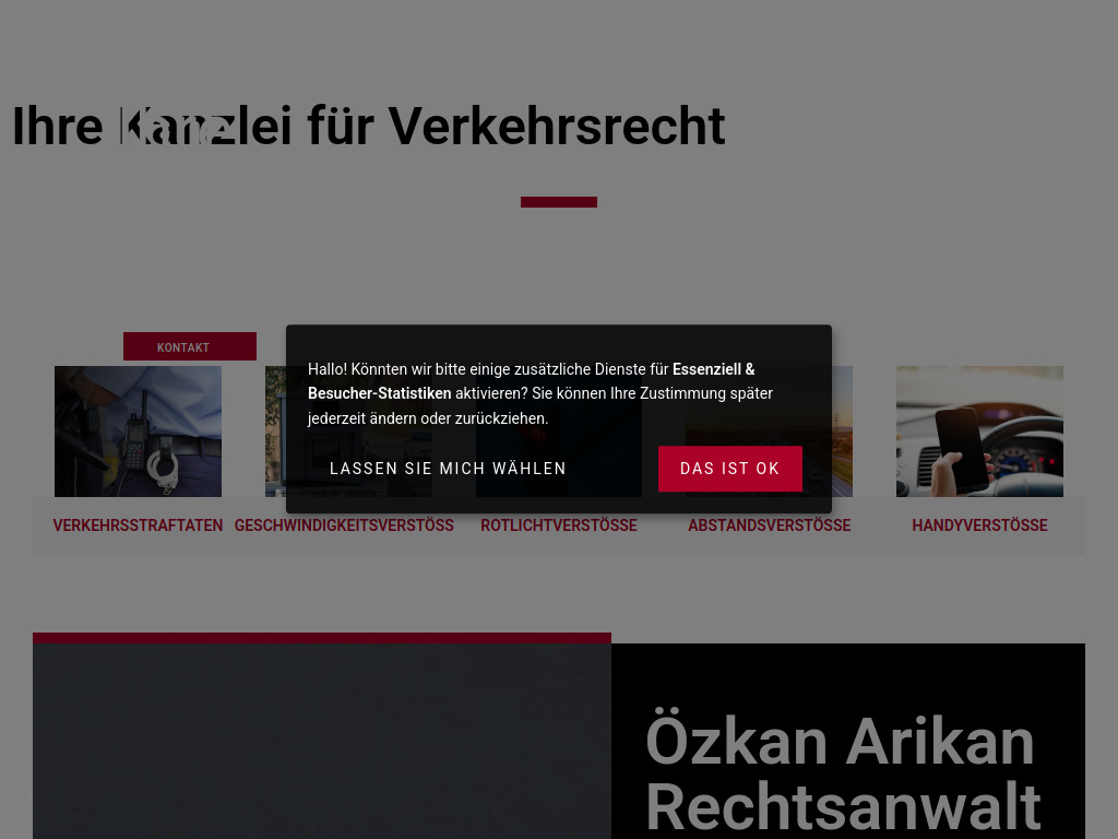 Website von Rechtsanwaltskanzlei Arikan-Sahin GbR in Dortmund