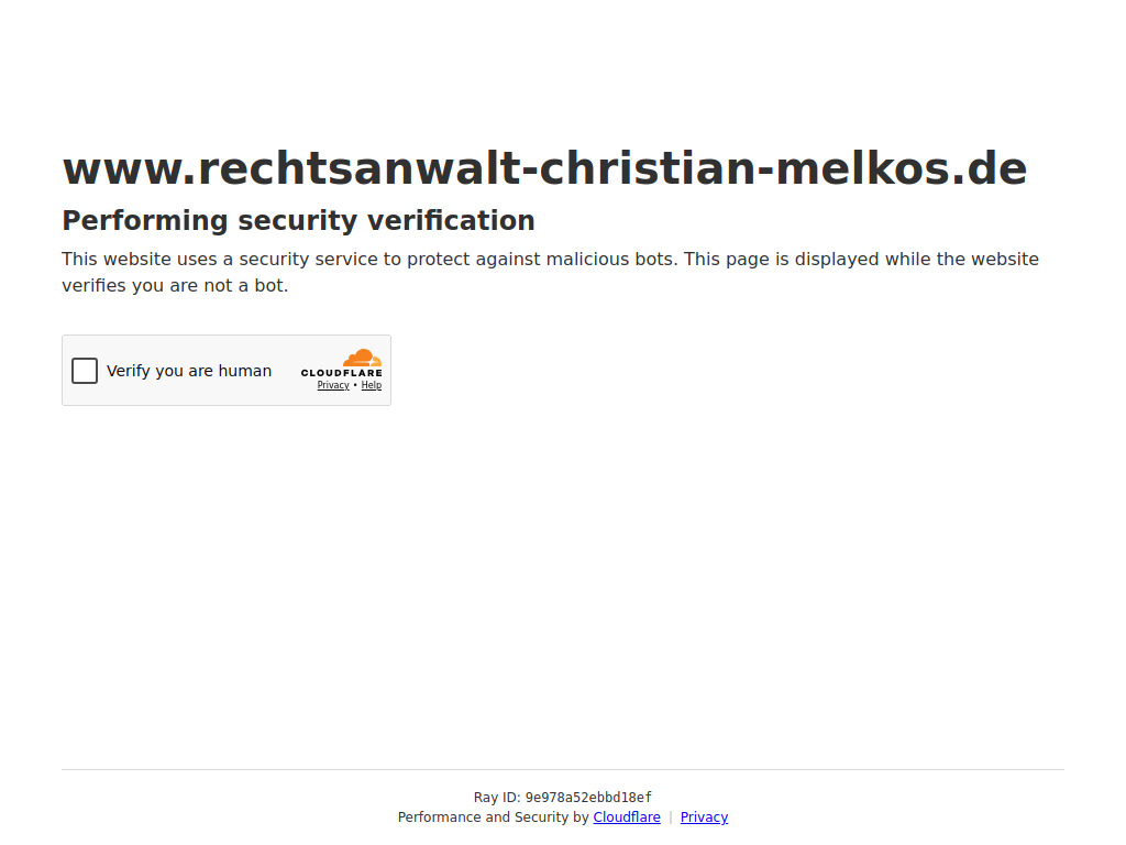 Website von Rechtsanwalt Christian Melkos in Berlin