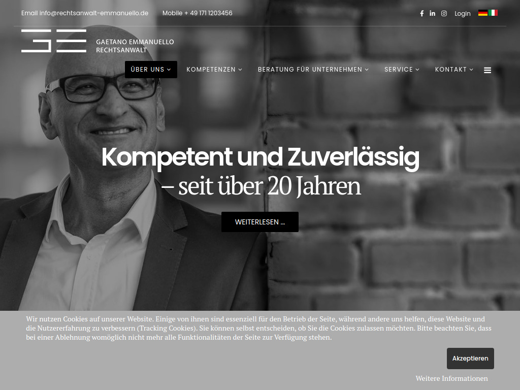 Website von Über uns in Oberursel