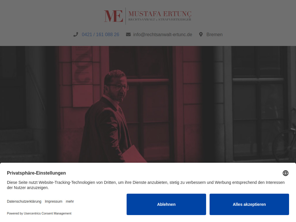 Website von Mustafa Ertunc in Bremen