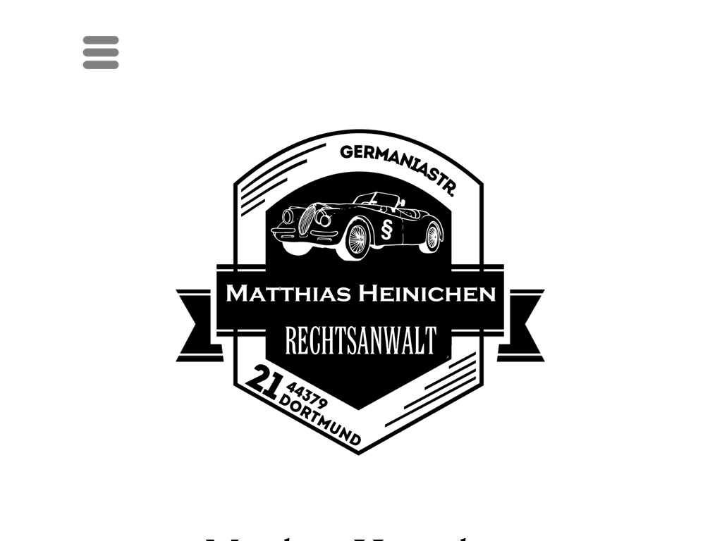 Website von Rechtsanwalt Matthias Heinichen in Dortmund
