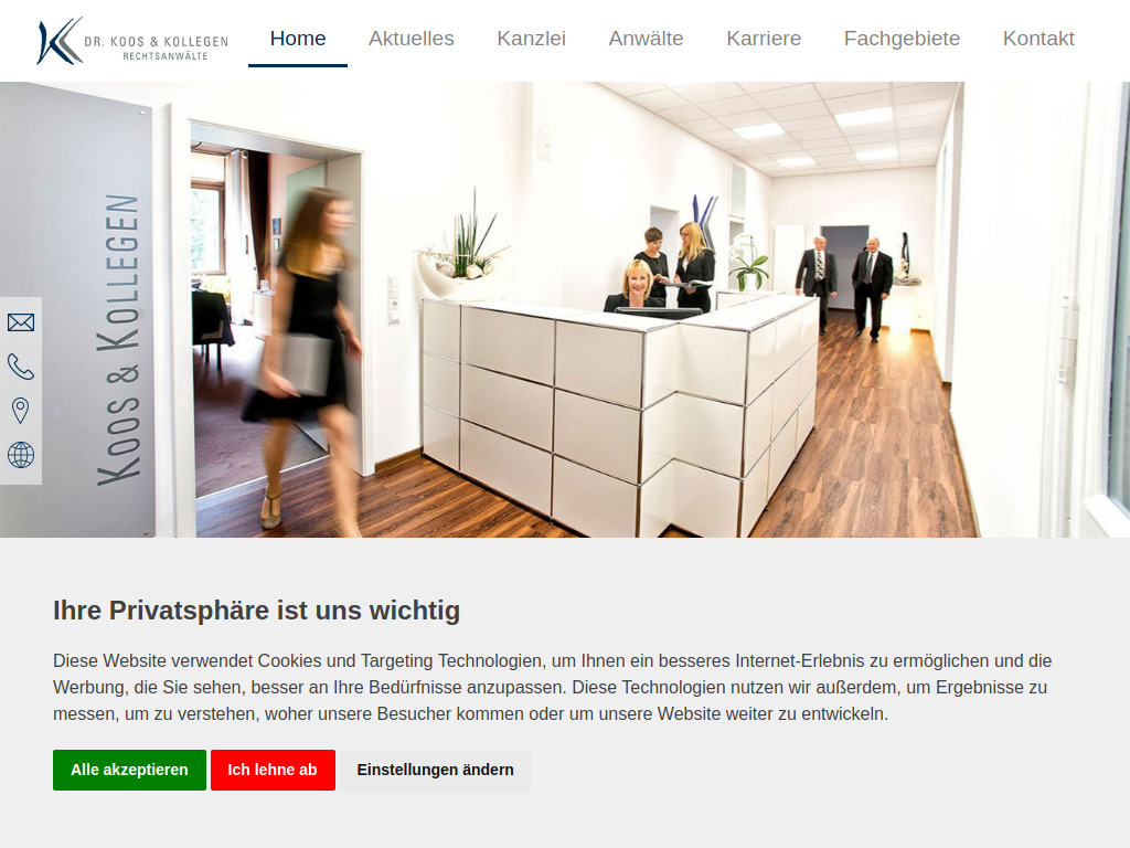 Website von Dr. Koos & Kollegen GbR in Aschaffenburg