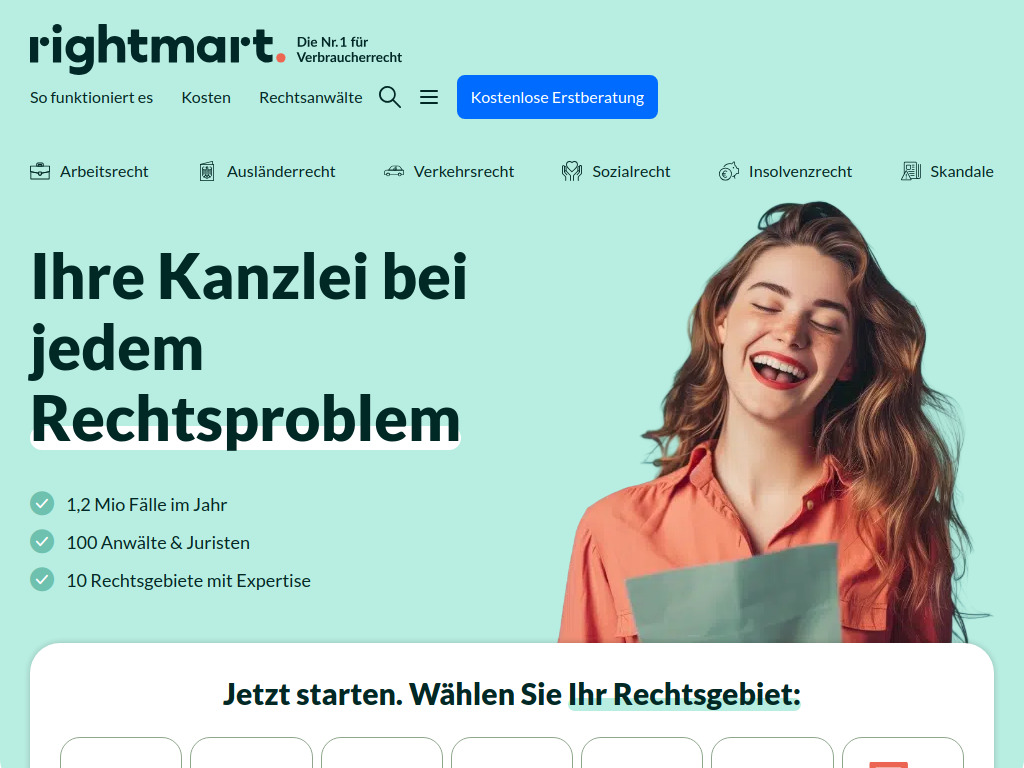 Website von Anwaltskanzlei Kilinc in Verden
