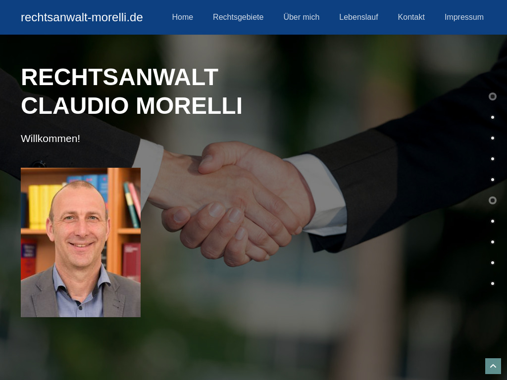 Website von Rechtsanwalt Claudio Morelli in Bonn