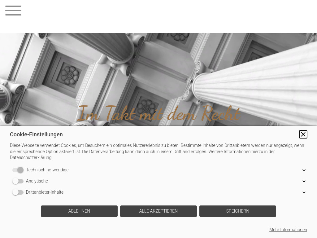 Website von Rechtsanwalt Timo Müller in Köln