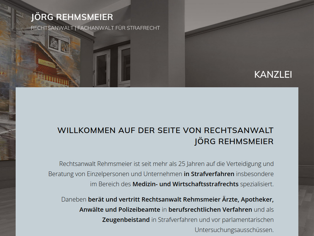 Website von Jörg Rehmsmeier – Rechtsanwalt in Berlin