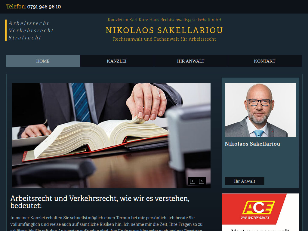 Website von Kanzlei im Karl-Kurz-Haus Rechtsanwaltsgesellschaft mbH in Schwäbisch Hall