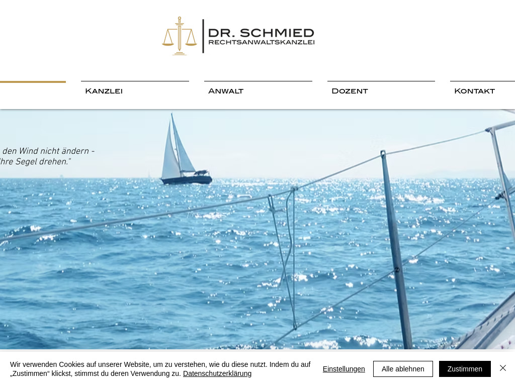 Website von Rechtsanwaltskanzlei Dr. Schmied in Sankt Augustin