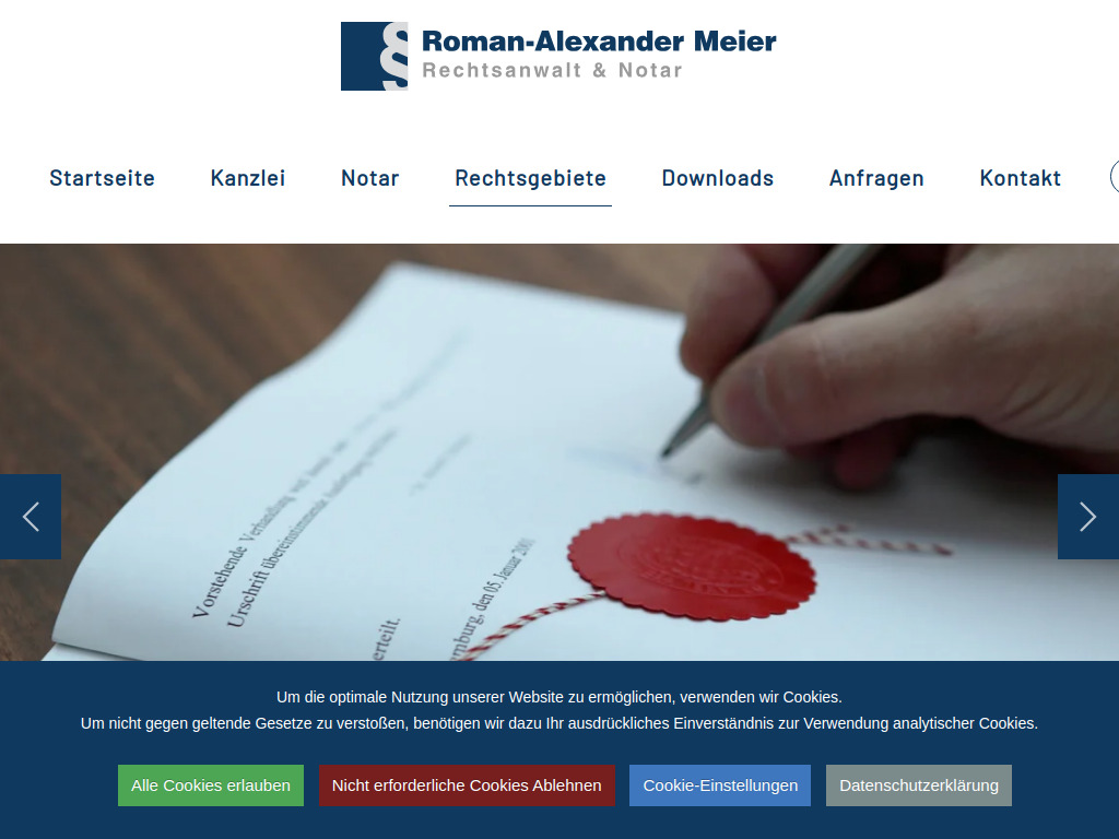 Website von Roman-Alexander Meier in Sarstedt