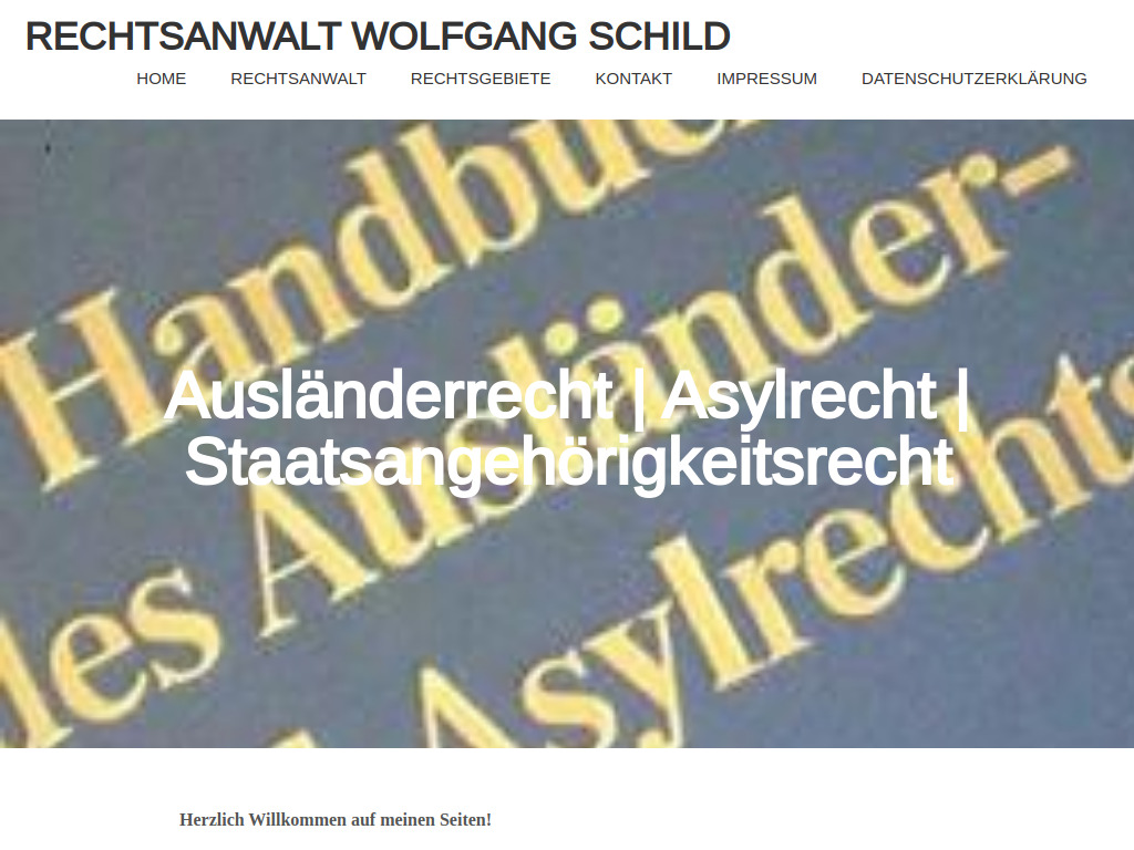 Website von Wolfgang Schild in Wiehl