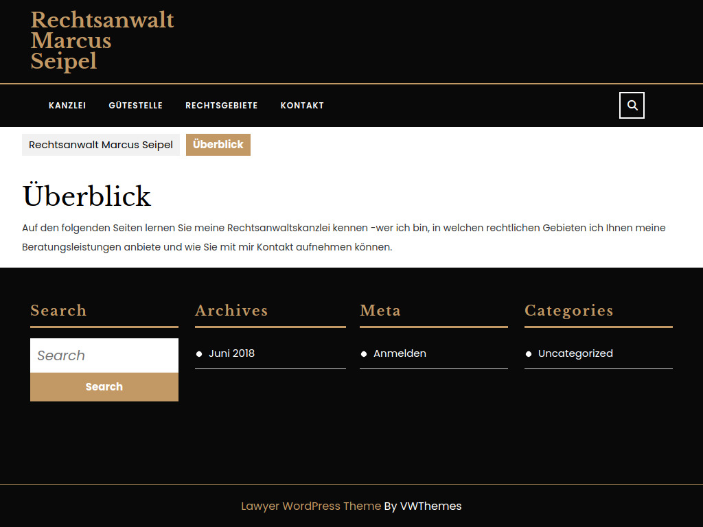 Website von Rechtsanwalt Marcus Seipel