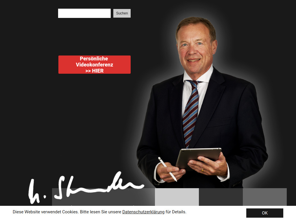 Website von RECHTSANWALT ULRICH STANDKE in Augsburg