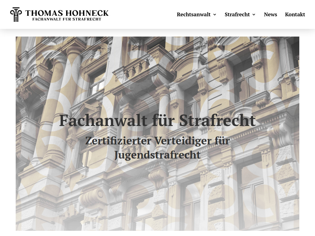 Website von Rechtsanwalt Thomas Hohneck in Groß-Gerau