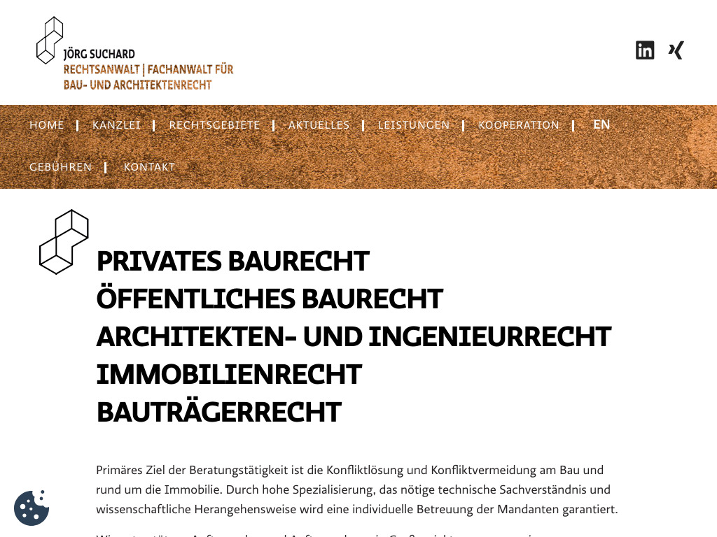 Website von Rechtsanwaltskanzlei Suchard in Bergisch Gladbach