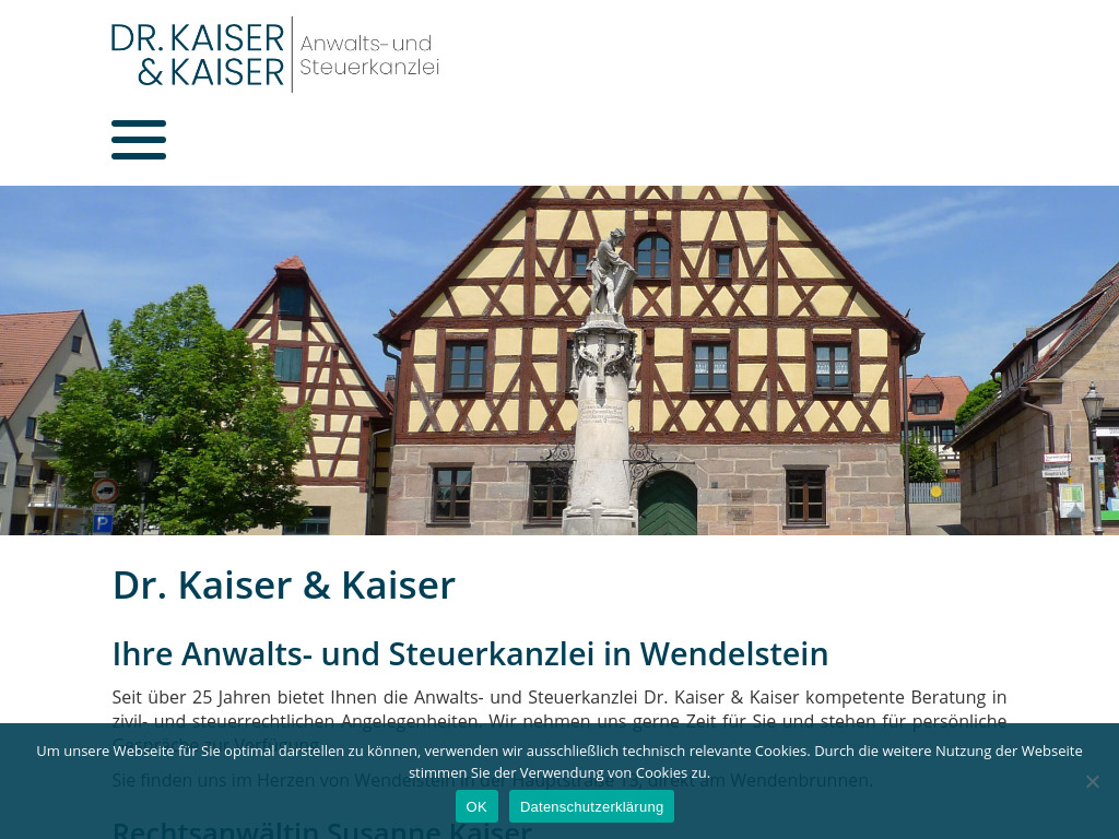 Website von Dr. Kaiser & Kaiser GbR in Wendelstein