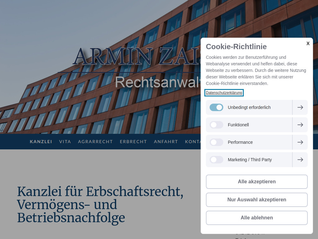 Website von Armin Zaisch in Syke