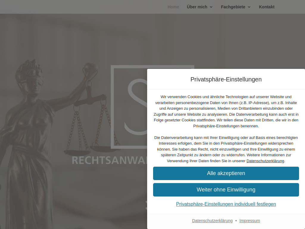 Website von Rechtsanwalt Steffen Kraus in Zusmarshausen