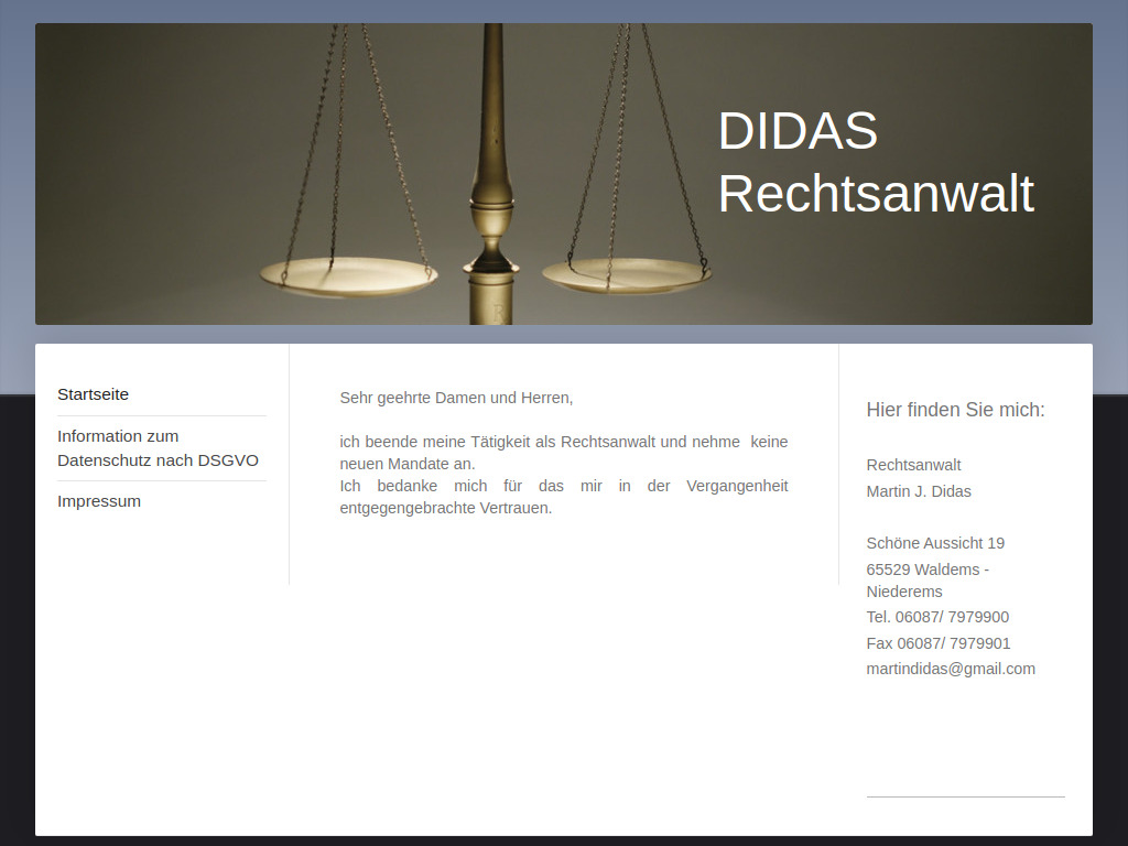 Website von Martin J. Didas in Waldems