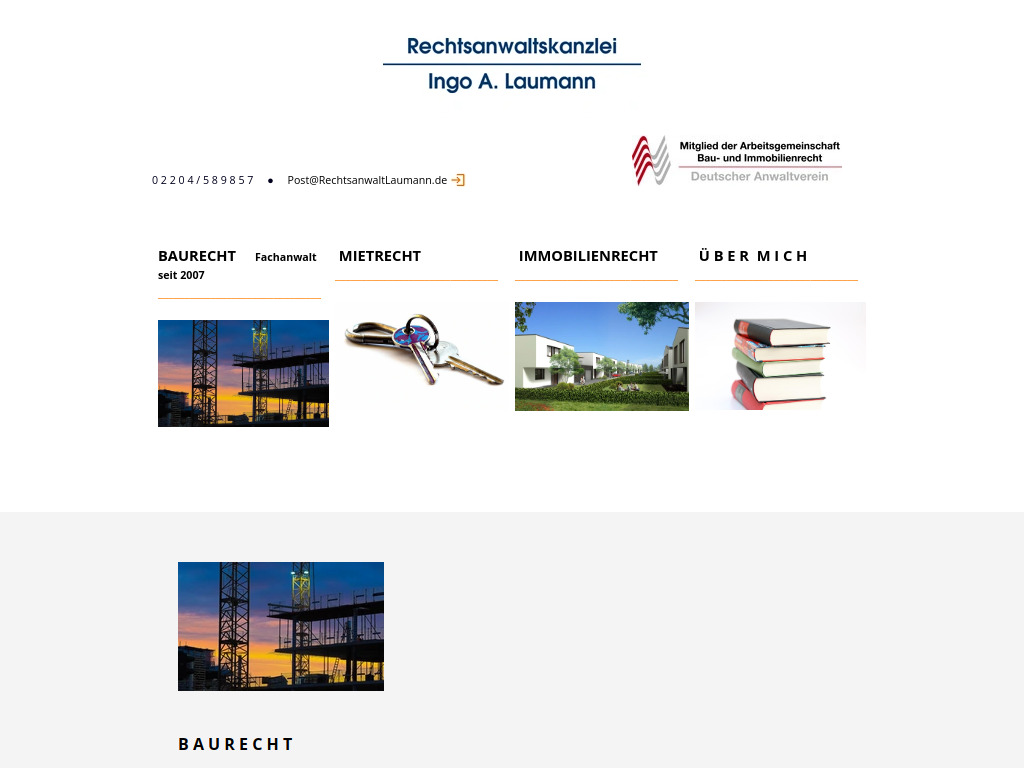 Website von Rechtsanwalt Ingo A. Laumann in Bergisch Gladbach