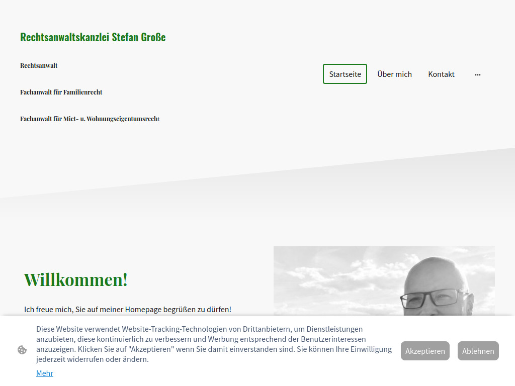 Website von Rechtsanwaltskanzlei Stefan Große in Schweinfurt