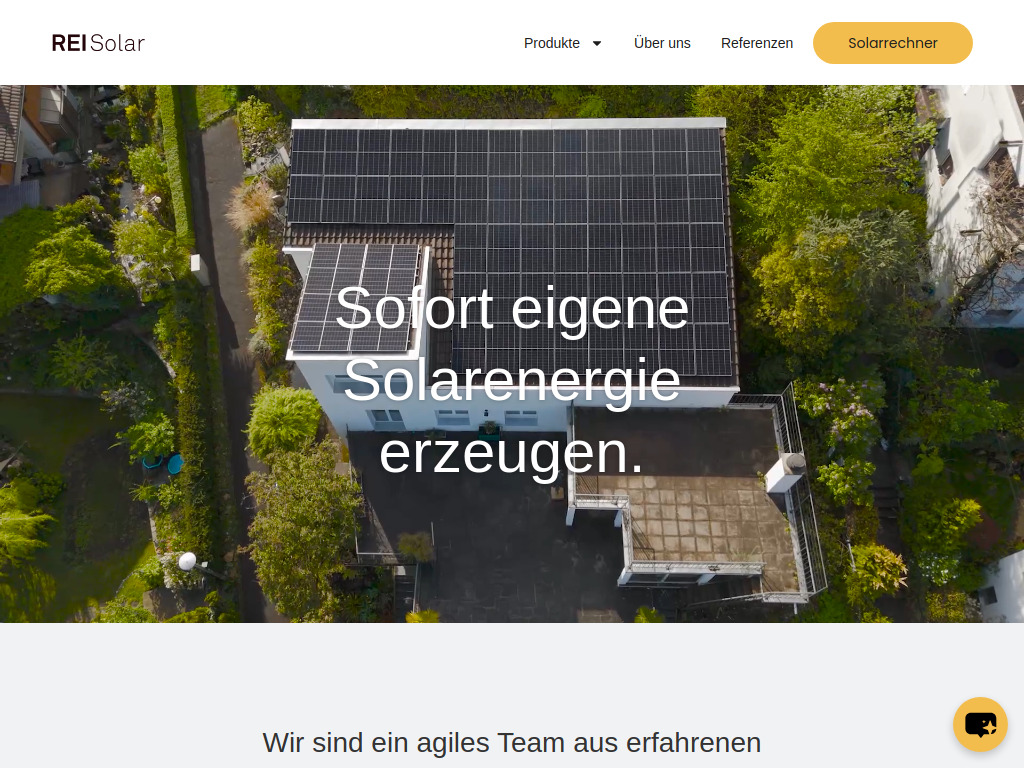 Website von Reneweable Energy Investments GmbH in Basel