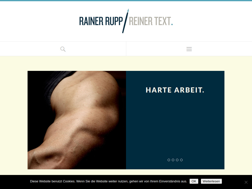 Website von Rainer Rupp in Heidelberg