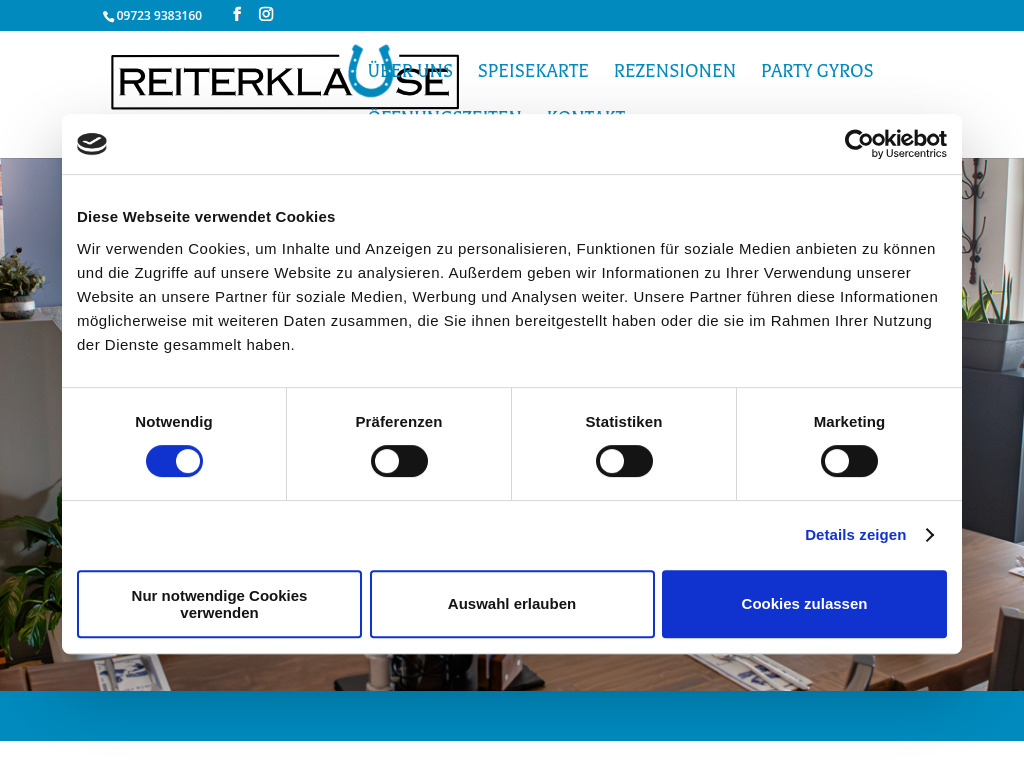 Website von Reiterklause Grafenrheinfeld in Grafenrheinfeld