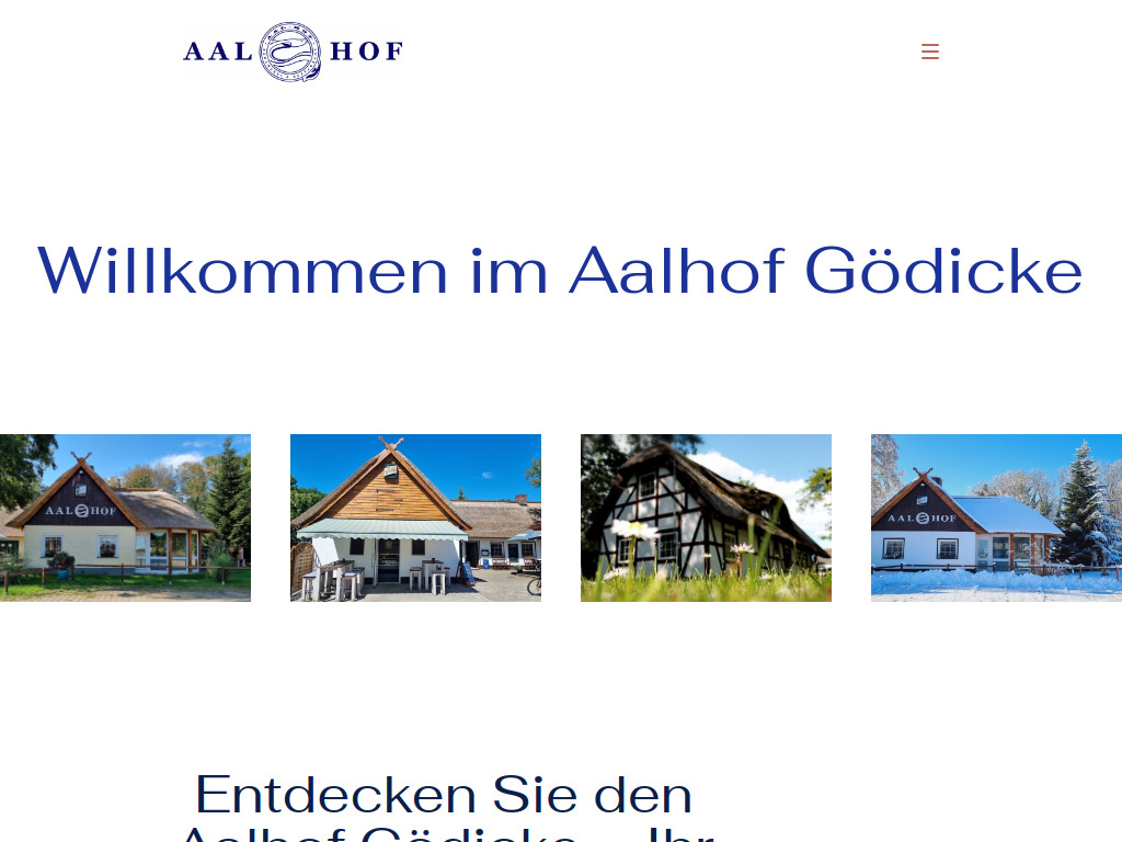 Website von Aalhof Gödicke in Storkow OT Groß Schauen