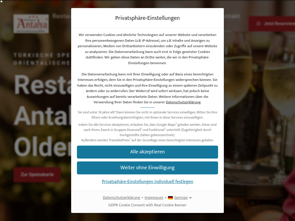 Website von Sevgi Tapu UG in Oldenburg