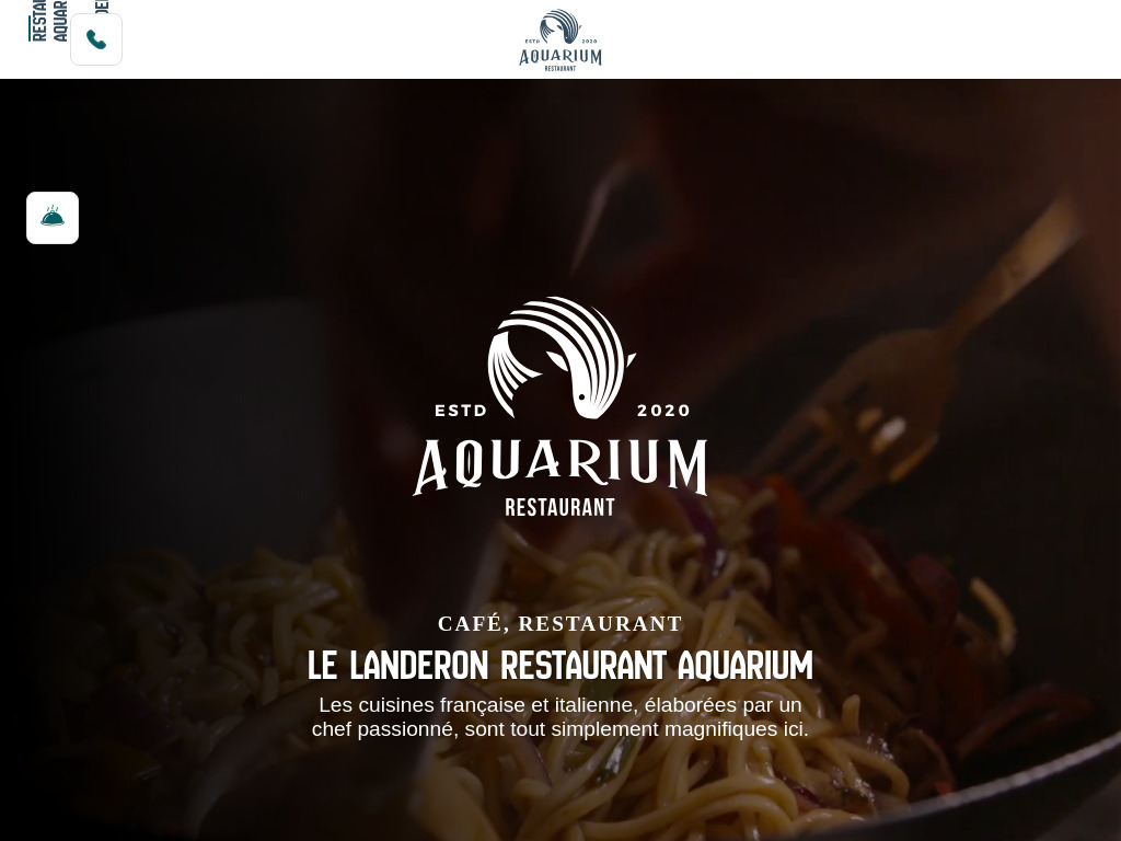 Website von Restaurant Aquarium Le Landeron in Le Landeron