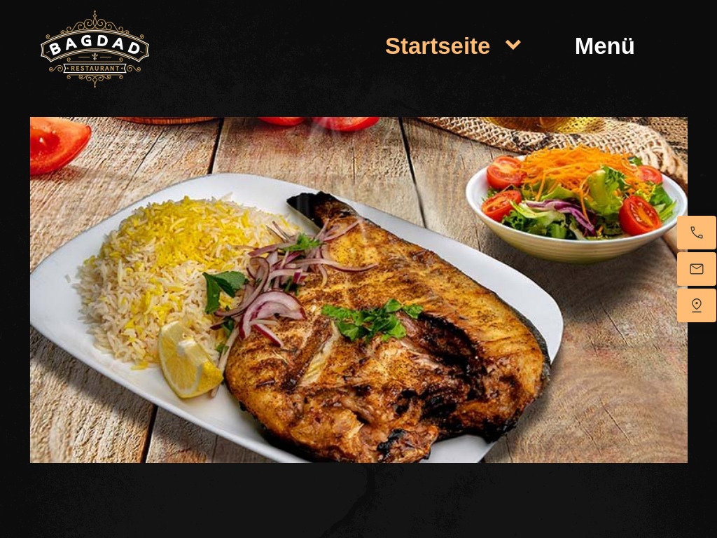 Website von Restaurant Bagdad in Stuttgart