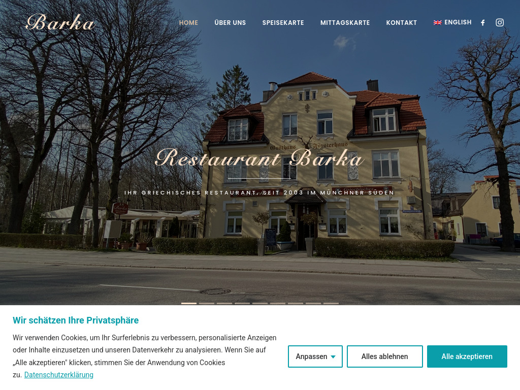Website von MAP GmbH in München
