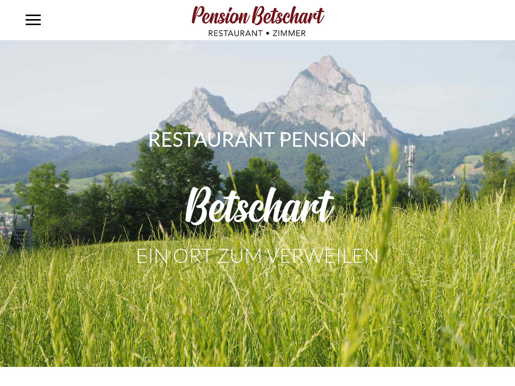 Website von Restaurant Pension Betschart in Ibach