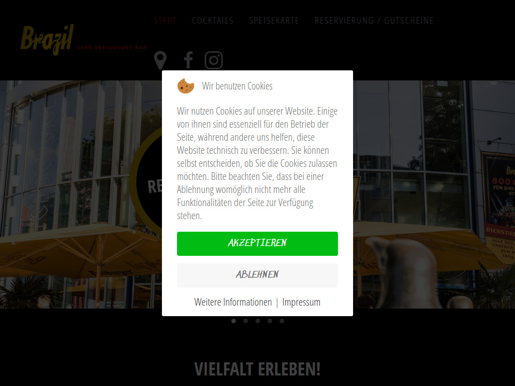 Website von BRAZIL OHG in Chemnitz