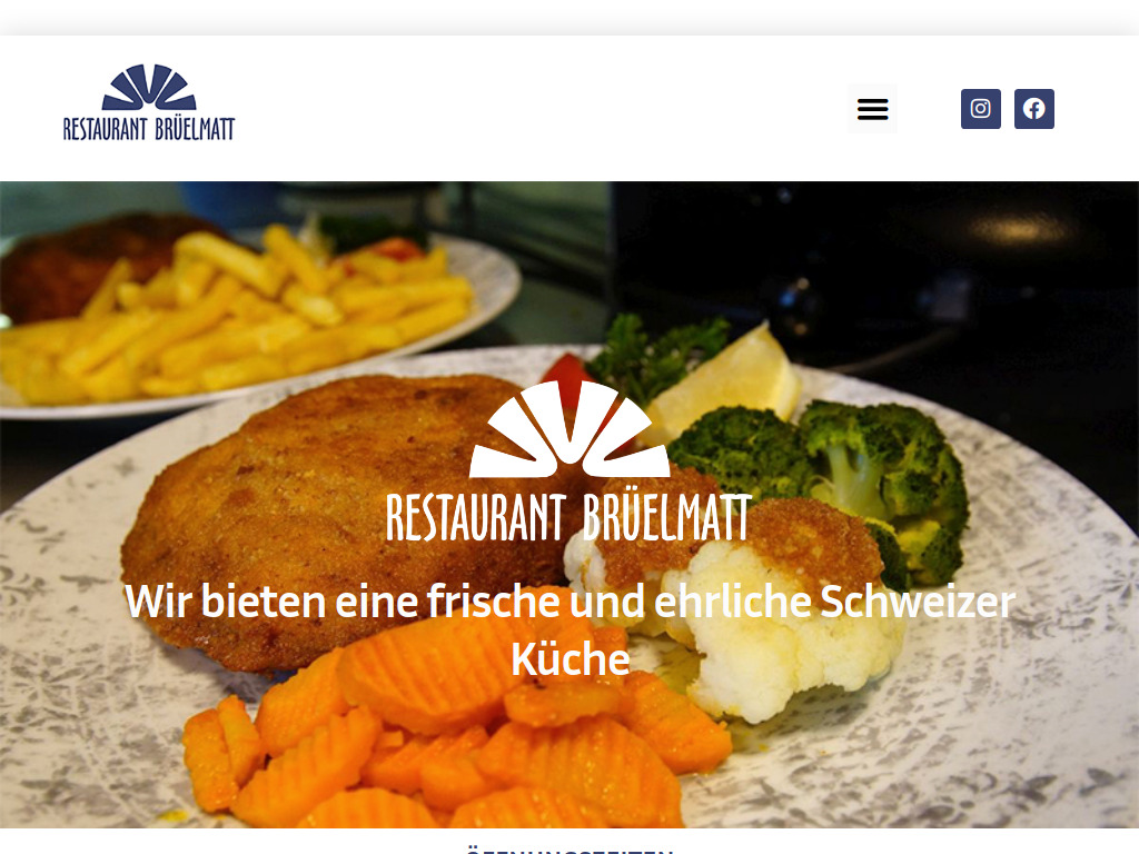 Website von Restaurant Brüelmatt in Birmensdorf