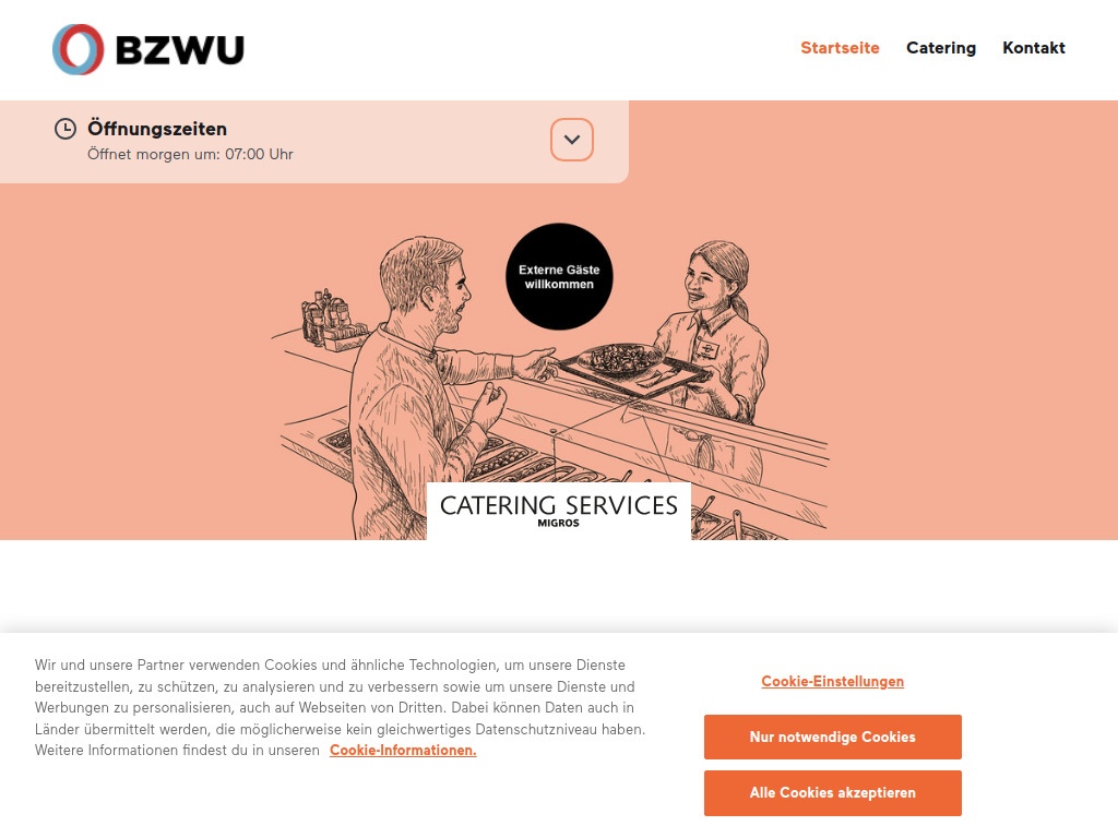 Website von Restaurant BZWU Lindenhof in Wil