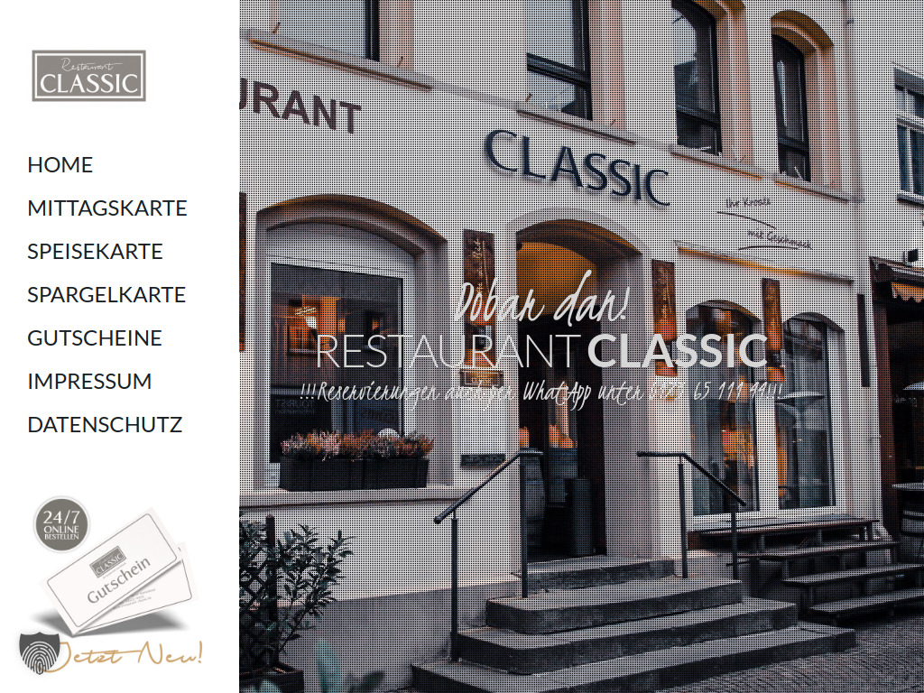 Website von Classic Gastr. Betriebs GmbH in Montabaur