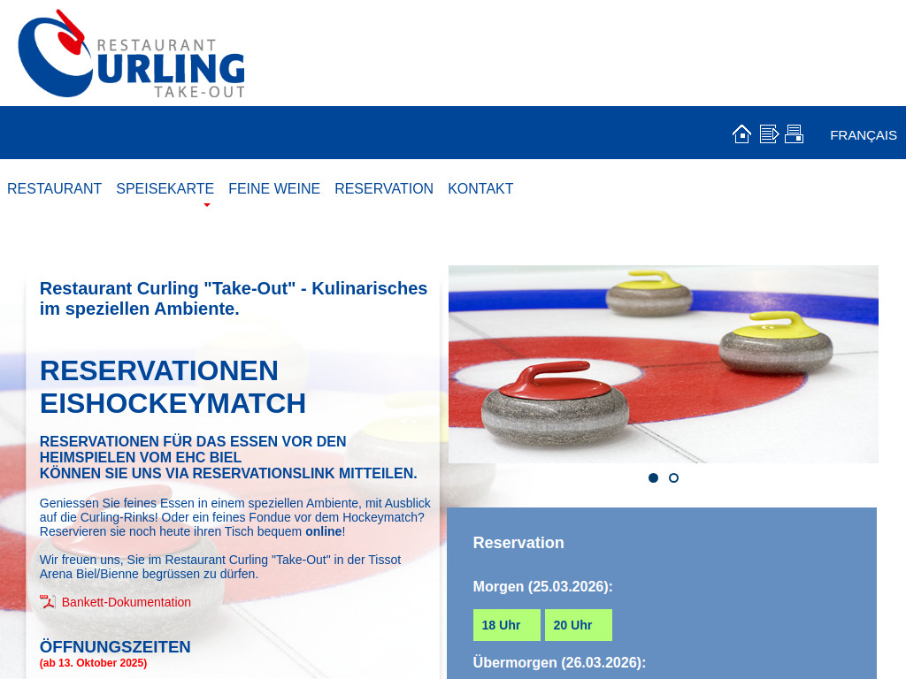 Website von DIENSTAG in Biel/Bienne