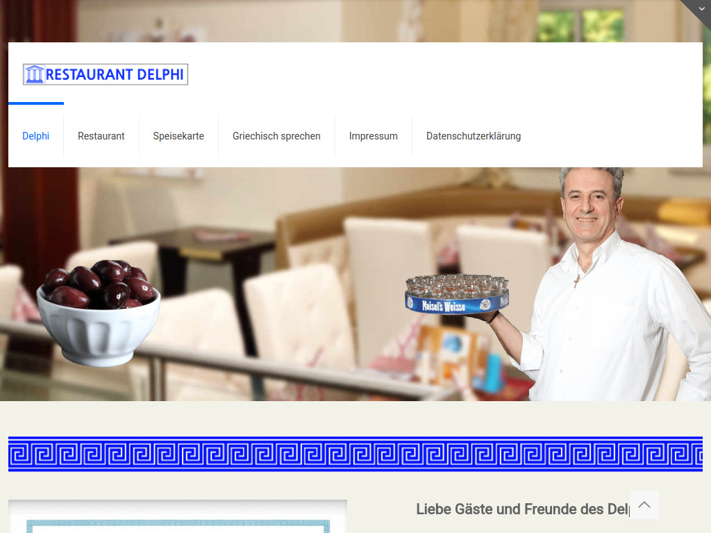 Website von Restaurant Delphi in Neuenhagen bei Berlin