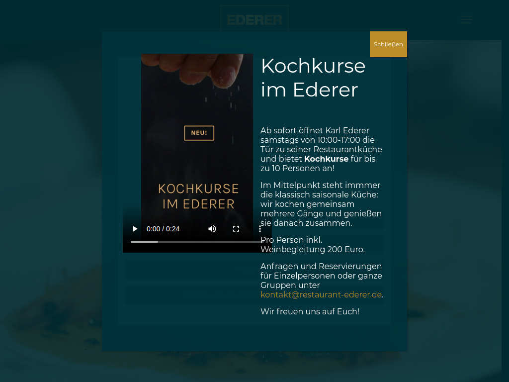Website von Karl Ederer in München