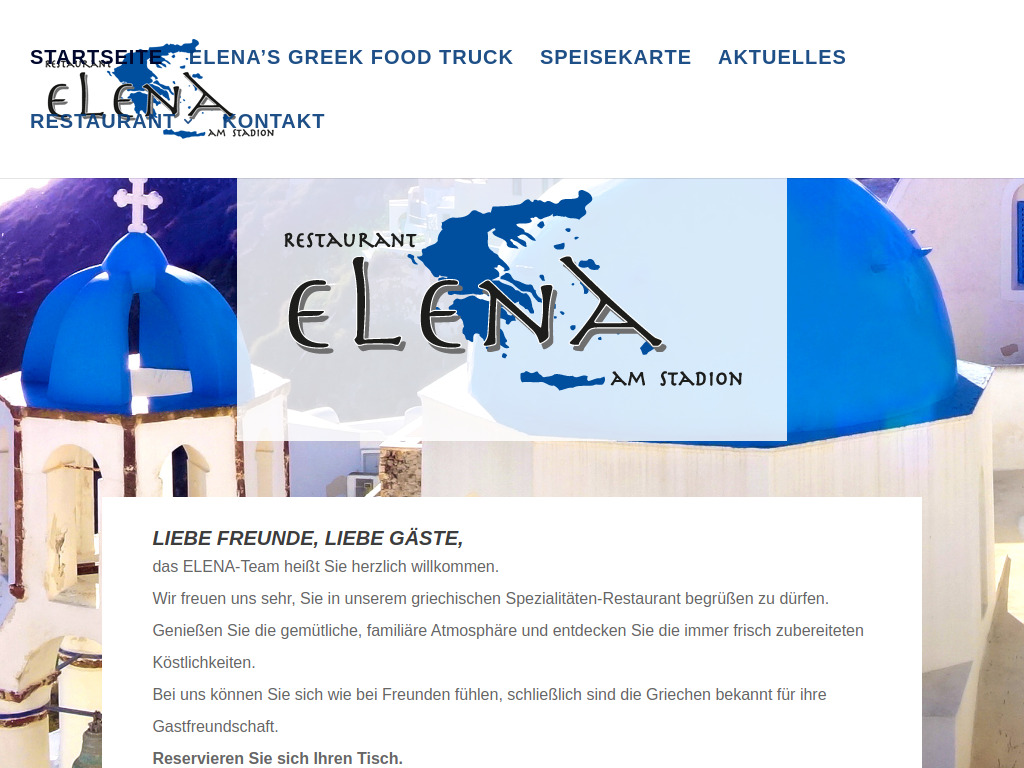 Website von Restaurant ELENA GmbH & Co KG in Oldenburg