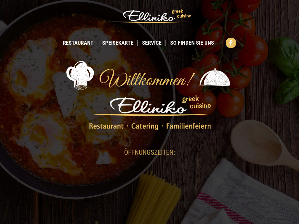 Website von Restaurant Elliniko in Bad Oeynhausen