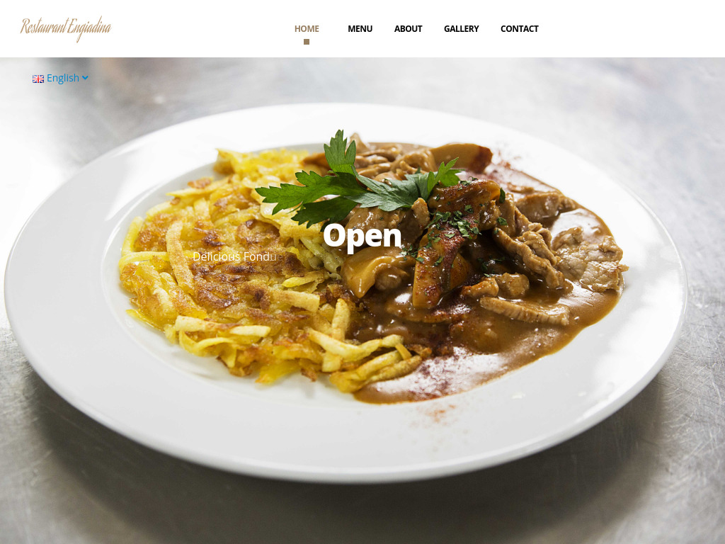Website von Restaurant Engiadina in St. Moritz