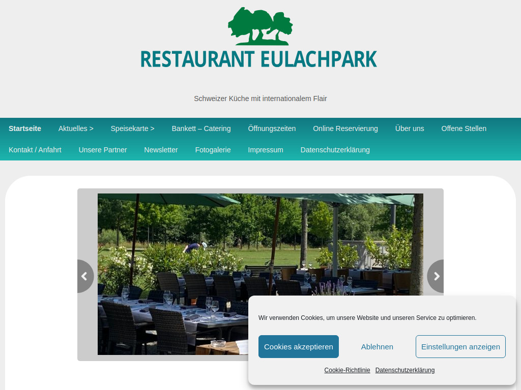 Website von Restaurant Eulachpark